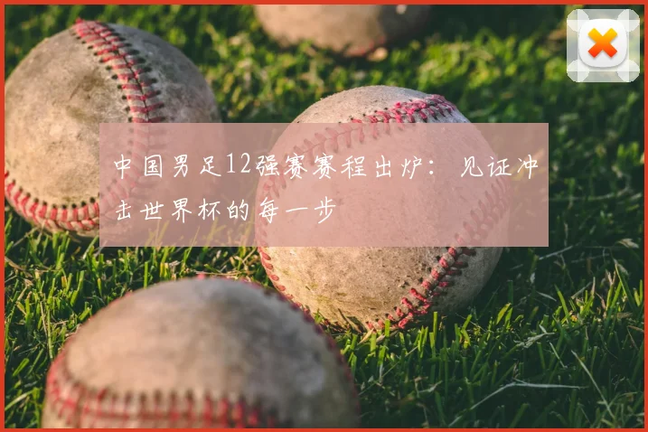 中国男足12强赛赛程出炉：见证冲击世界杯的每一步